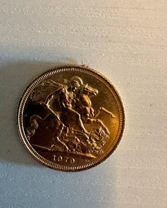 Sterlina in oro 22kt