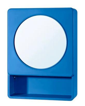 Specchio da Parete IKEA PS Blu Vano Portaoggetti
