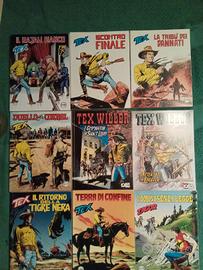 9 ALBUM FUMETTI TEX WILLER PERFETTI DA EDICOLA