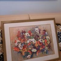 QUADRO CON  MOTIVI FLOREALI