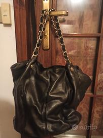 Borsa a spalla Coccinelle in vera pelle nera