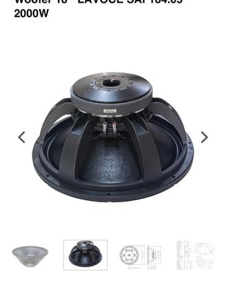 Woofer 18” 2000w lavoce SAF 184.05  come nuovo!!!