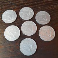 monete 10 lire anni 50