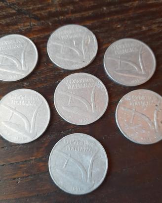 monete 10 lire anni 50