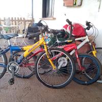 TRE BICICLETTE VARI TIPI MTB e BMX