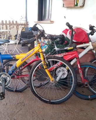 TRE BICICLETTE VARI TIPI MTB e BMX