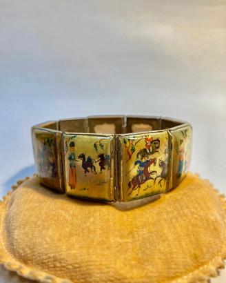 Bracciale persiano vintage anni 40 in madreperla