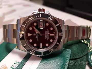 Rolex Sub Date  116610LN NUOVO QR CODE PELLICOLE