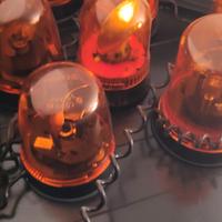 Lampeggianti Arancione con lampadina e kit 