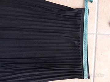 Gonna nera plissettata x costume sardo