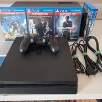 PlayStation 4 Slim 1 TB + 3 Giochi 