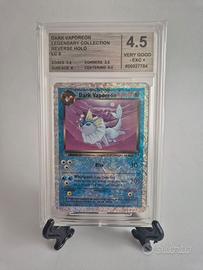 Dark Vaporeon - Reverse Holo - LC 9 CM Grading 4.5