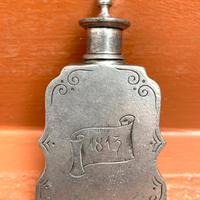 Bottiglietta Fiaschetta Antica 1813 Metallo