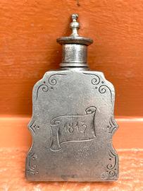 Bottiglietta Fiaschetta Antica 1813 Metallo