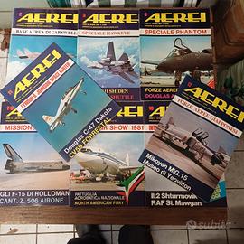 Rivista aeronautica AEREI anno 1981 otto  numeri