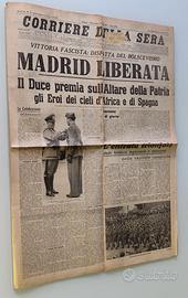 Giornale antico - Corriere della Sera 29/03/1939