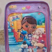 trolley bambina dottoressa peluche