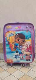trolley bambina dottoressa peluche