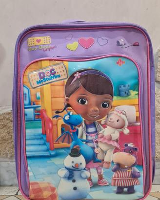 trolley bambina dottoressa peluche