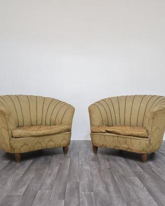 Coppia Di Poltrone Attr. Gio Ponti Casa & Giardino