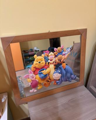 Quadro specchio winnie the pooh