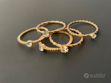 anelli moderni impilabili. Misura: 17.3 mm