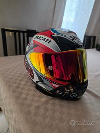 casco shoei ducati corse firmato da piloti moto gp