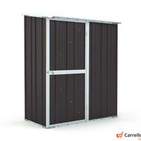 Casetta box giardino in Acciaio 155x100cm nero