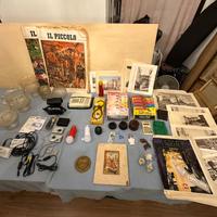 Oggetti vintage in blocco