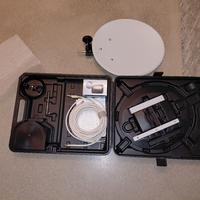 parabola portatile campeggio con decoder