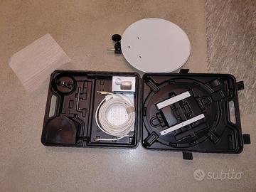 parabola portatile campeggio con decoder