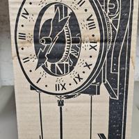 orologio antico a pesi