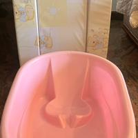 Vaschetta per bagnetto + materassino fasciatoio