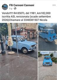 Renault 4 TL 81'/permuto