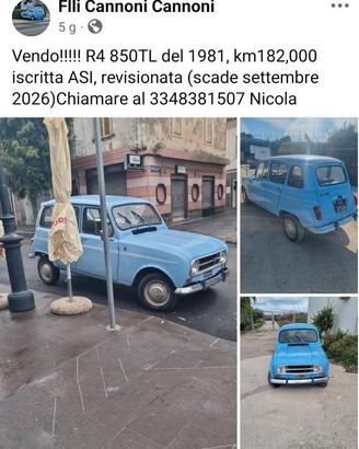 Renault 4 TL 81'/permuto