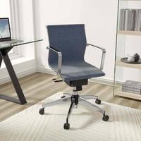 Sedia ufficio girevole blu