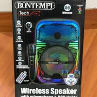 Cassa Bluetooth Wireless Telecomando Microfono Mp3