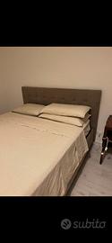 Letto mateimoniale con contenitore