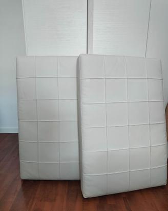 Cuscini in ecopelle da testiera letto con supporto