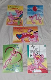 set cartoline pantera rosa 1990