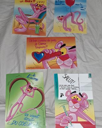 set cartoline pantera rosa 1990