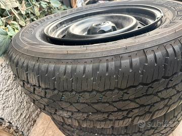 Gomme bridgestone  + cerchi acciaio neri
