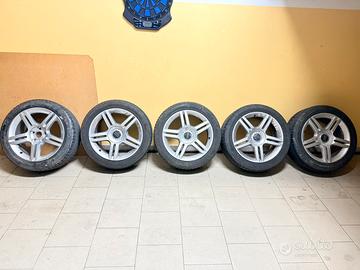 5 Cerchi in lega piu gomme Continental Audi A4