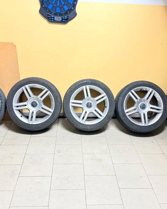 5 Cerchi in lega piu gomme Continental Audi A4