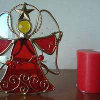 Angioletto di Natale portacandela, vintage Anni 70