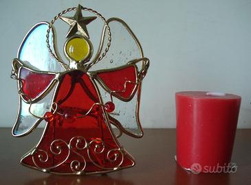 Angioletto di Natale portacandela, vintage Anni 70