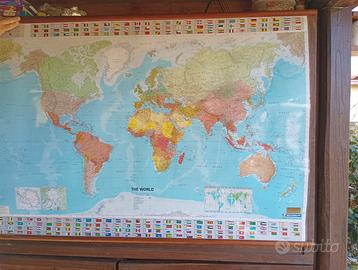 Carta geografica mondo