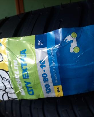 2 Pneumatici moto michelin 120 /80 r16