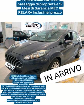 Ford Fiesta 1.2 benzina 60cv 2014