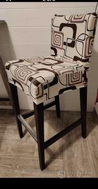 sgabello Ikea legno scuro 